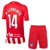 Conjunto (Camiseta+Pantalón Corto) Atlético Madrid M. Llorente 14 Primera Equipación 23-24 - Niño